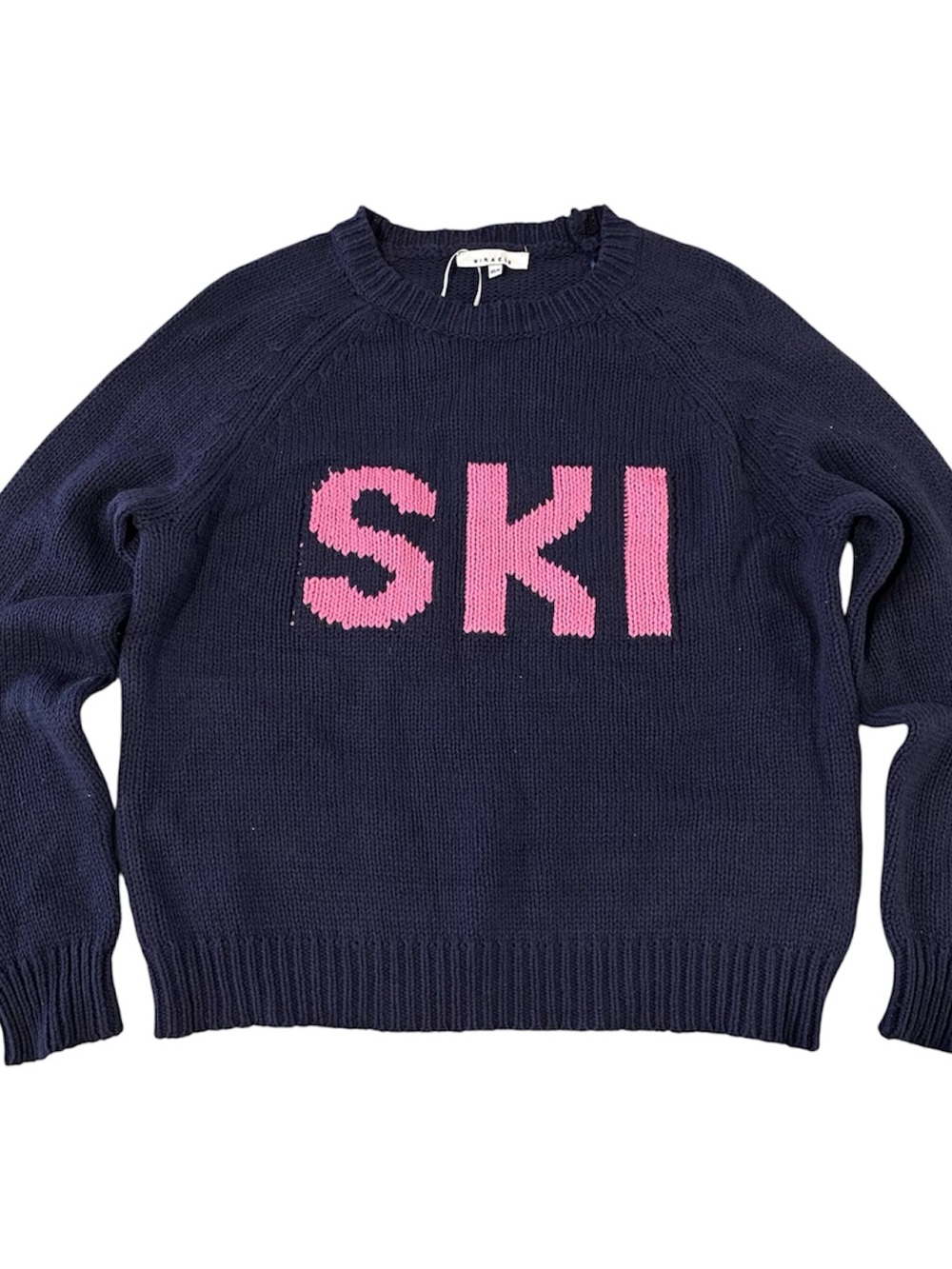 Miracle Navy Ski Crewneck Sweater